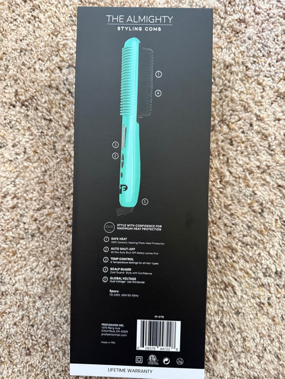 PROFASHION The Almighty Styling Comb - Teal - Picture 2 of 4